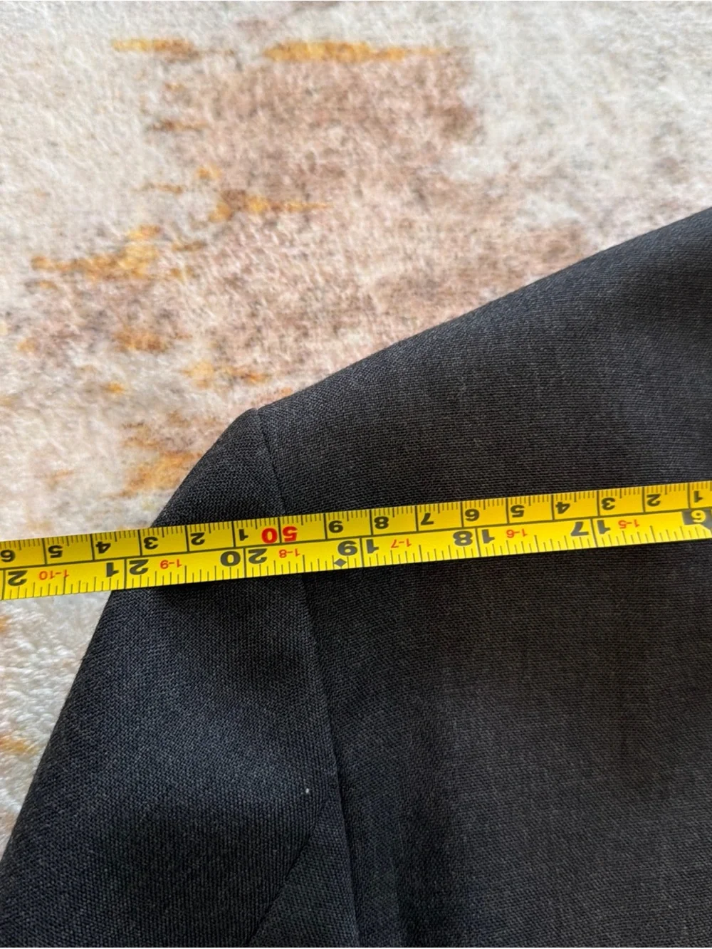 Vintage Stafford Mens Blazer 43R GRAYISH black Coat Jacket.